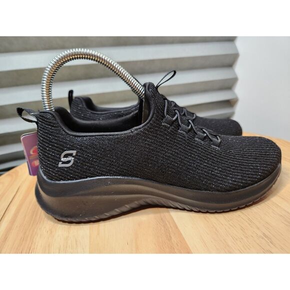 S Sport by Skechers Women’s 7.5 Slip-On Shoes – Black Memory Foam - Picture 7 of 8